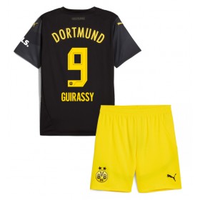 Dětské fotbalový komplet Borussia Dortmund Serhou Guirassy #9 Venkovní košile 2024-25 Krátkým Rukávem